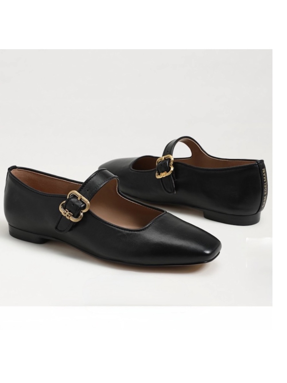 Sam Edelman Michaela Elegant Black Mary Jane Flats size 6.5 women black Leather